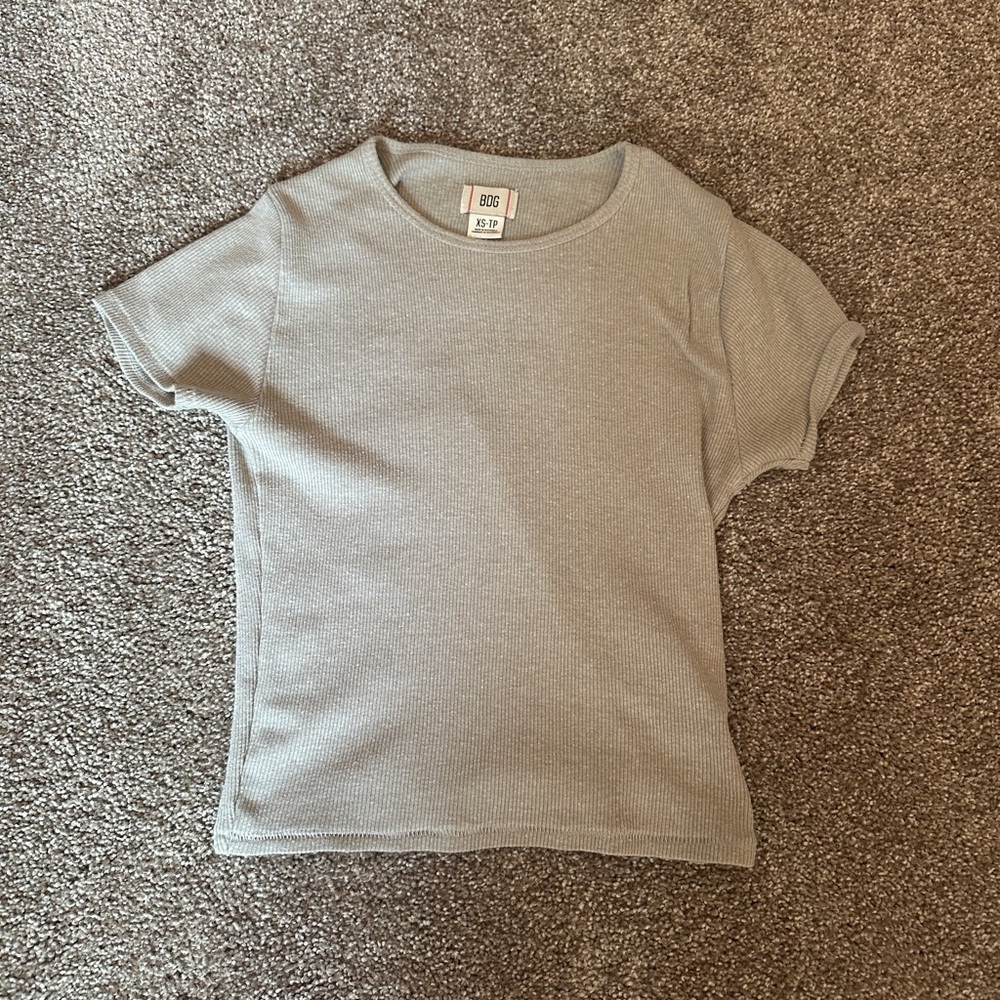 Women’s BDG grey ribbed crop top